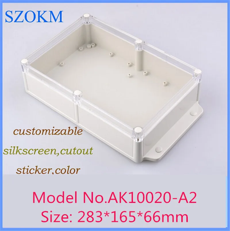 waterproof plastic enclosure junction housing (4 pcs) 283*165*66mm transparent cover plastic box electronics project box
waterproof plastic enclosure junction housing (4 pcs) 283*165*66mm transparent cover plastic box electronics project box