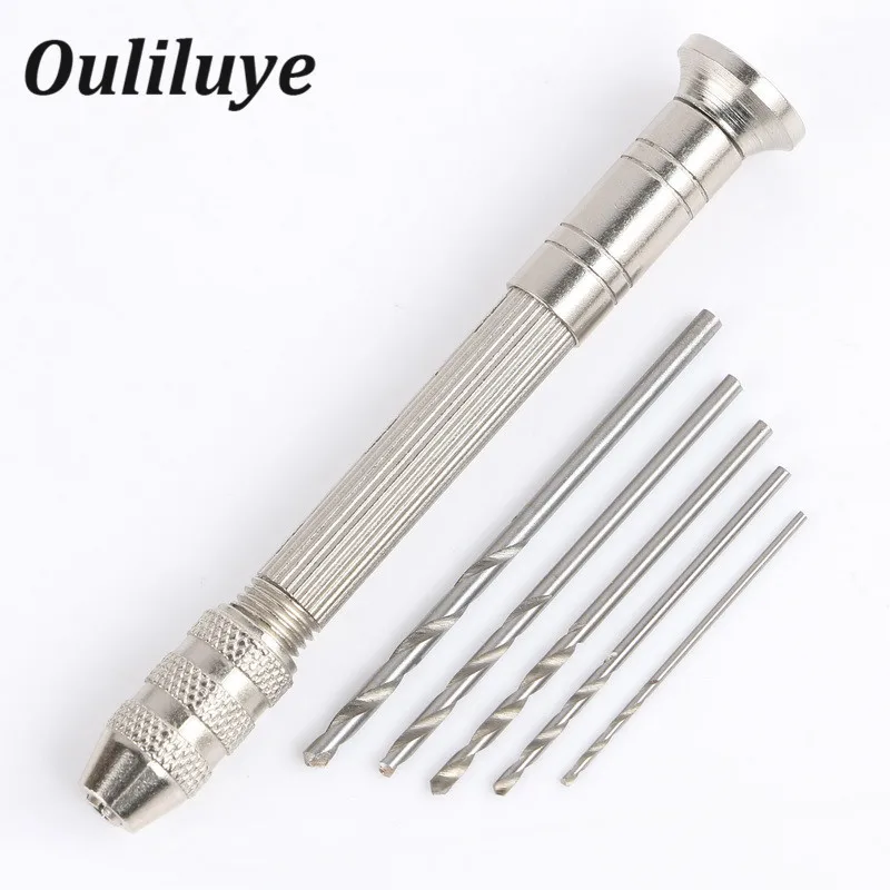High Quality Mini Micro Aluminum Hand Drill With Keyless Chuck +10pc Twist Drill Bit Woodworking Drilling Jewelry Rotary Tools
High Quality Mini Micro Aluminum Hand Drill With Keyless Chuck +10pc Twist Drill Bit Woodworking Drilling Jewelry Rotary Tools