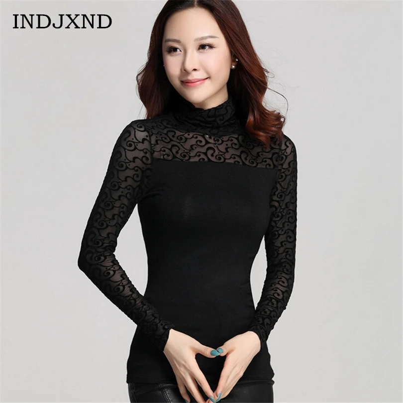 INDJXND Fashion Women's Clothing Gauze Shirts Casual Long Sleeve Carved OL Blouse Women Tops Lace Mesh Elegant Plus Size Shirt
INDJXND Fashion Women's Clothing Gauze Shirts Casual Long Sleeve Carved OL Blouse Women Tops Lace Mesh Elegant Plus Size Shirt