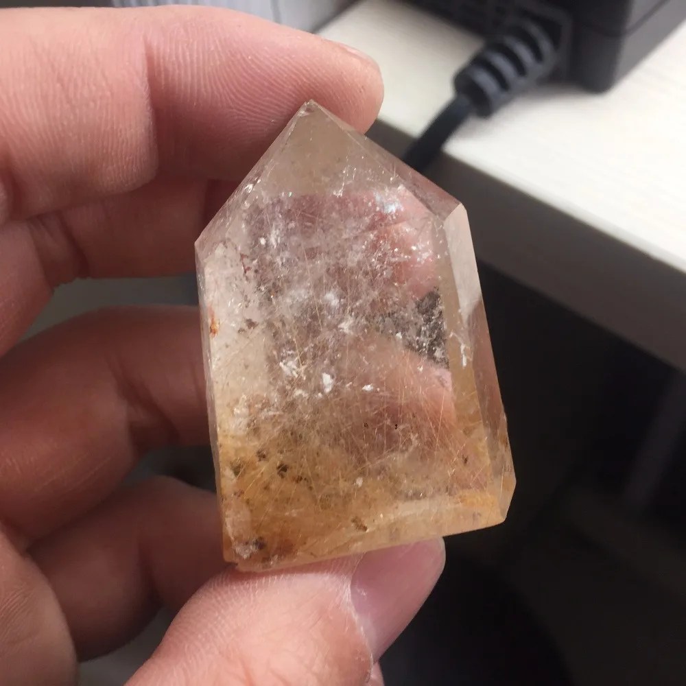 HD331(41g)Natural Rutilated Quartz Crystal Stone Rock Mineral Specimen Treatment Stone Point Healing Hexagonal Wand
HD331(41g)Natural Rutilated Quartz Crystal Stone Rock Mineral Specimen Treatment Stone Point Healing Hexagonal Wand