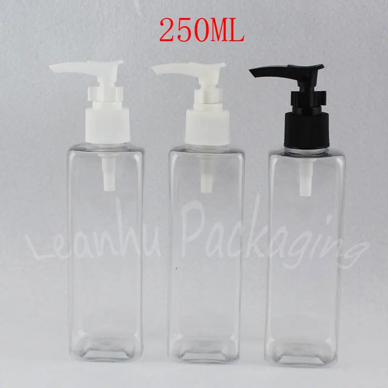 250ML Transparent Square Plastic Bottle With Bayonet Pump, 250CC Shampoo / Lotion Packaging Bottle , Empty Cosmetic Container
250ML Transparent Square Plastic Bottle With Bayonet Pump, 250CC Shampoo / Lotion Packaging Bottle , Empty Cosmetic Container
