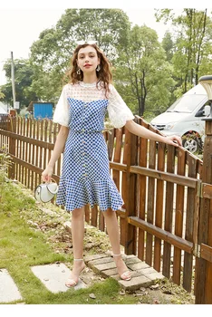 Europe America Summer Women Dress High Waist Lace Patchwork Print Trumpet / Mermaid Dresses Vestidos
Europe America Summer Women Dress High Waist Lace Patchwork Print Trumpet / Mermaid Dresses Vestidos