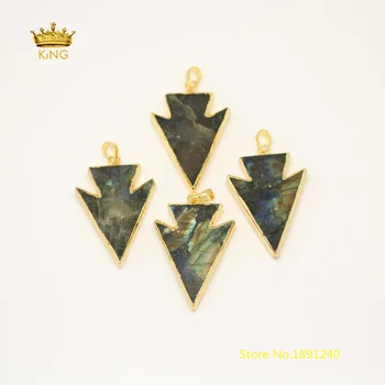 5pcs Arrow Flash Labradorite Pendants,Gold Plating Copper Bails Arrowhead Natural Stones Charms Necklace Findings GH84
5pcs Arrow Flash Labradorite Pendants,Gold Plating Copper Bails Arrowhead Natural Stones Charms Necklace Findings GH84