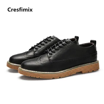 Cresfimix male street stylish black pu leather high quality shoes men casual comfortable autumn lace up brown shoes c2936
Cresfimix male street stylish black pu leather high quality shoes men casual comfortable autumn lace up brown shoes c2936