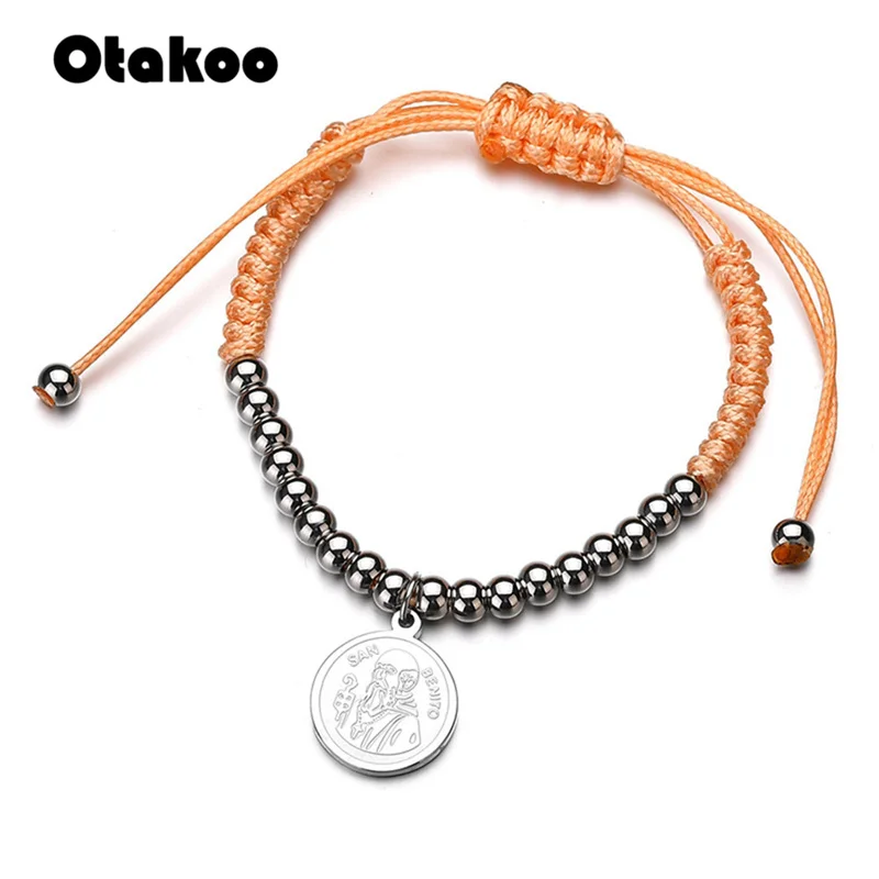Otakoo tainless Steel Saint Benedict Medal Charm Silver Religious Bracelet Catholic Medals Bracelet Pulsera Catolica
Otakoo tainless Steel Saint Benedict Medal Charm Silver Religious Bracelet Catholic Medals Bracelet Pulsera Catolica