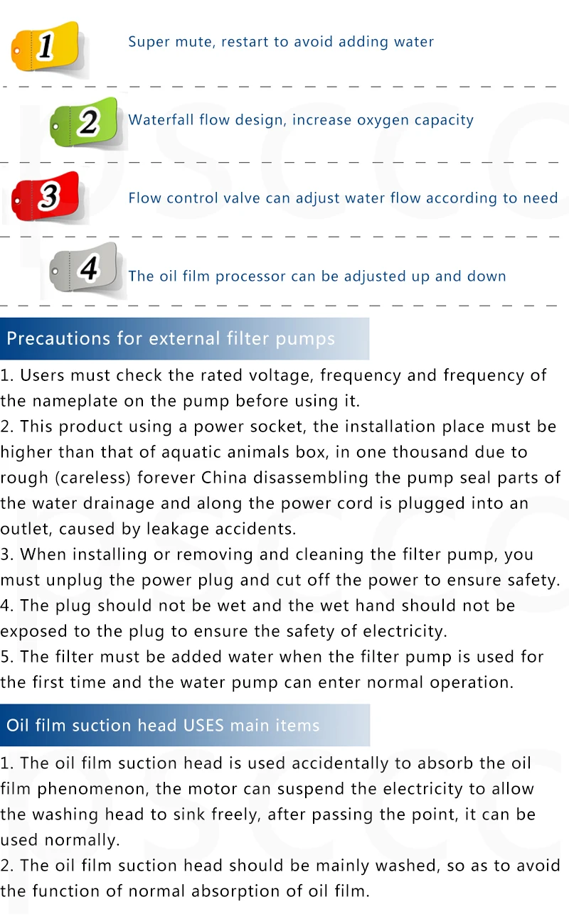 Generic XP SERIES Fish tank hanging type filter.Water circulation