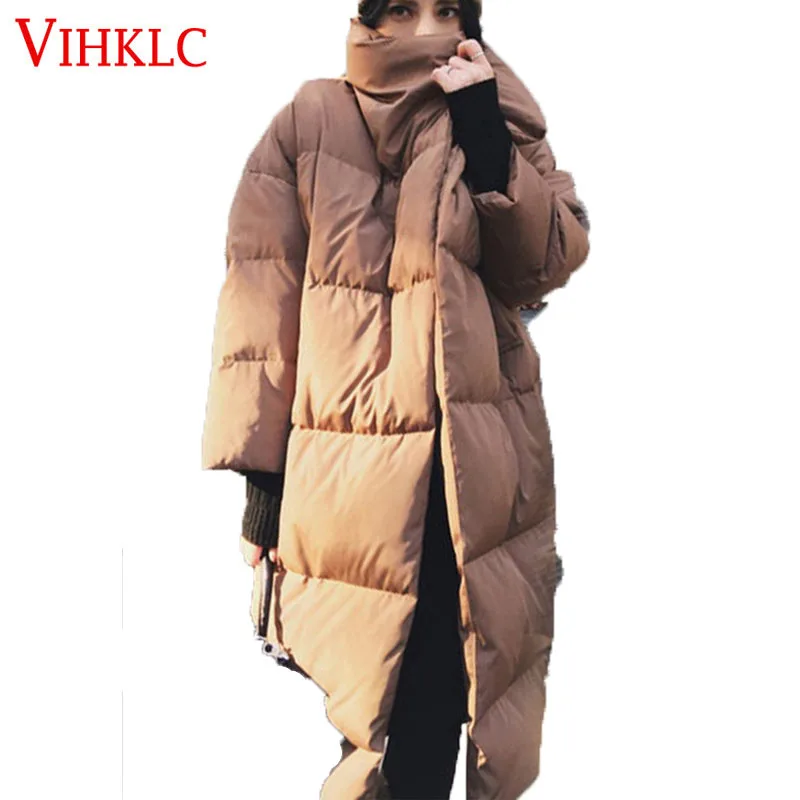 Stand Collar Winter Down Coatt Jacket Women Oversized Coat Loose Plus Size Warm Parka Long Solid Color Quilted Outwear C328
Stand Collar Winter Down Coatt Jacket Women Oversized Coat Loose Plus Size Warm Parka Long Solid Color Quilted Outwear C328