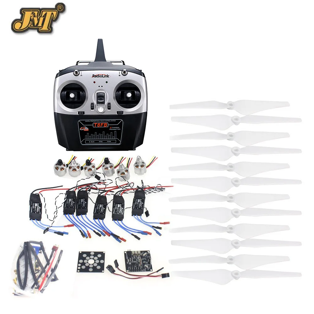 JMT RC HexaCopter ARF Electronic:30A ESC 920KV Motor KKMulticopter V2.3 Control Board Propeller Radiolink T8FB RX&RX
JMT RC HexaCopter ARF Electronic:30A ESC 920KV Motor KKMulticopter V2.3 Control Board Propeller Radiolink T8FB RX&RX