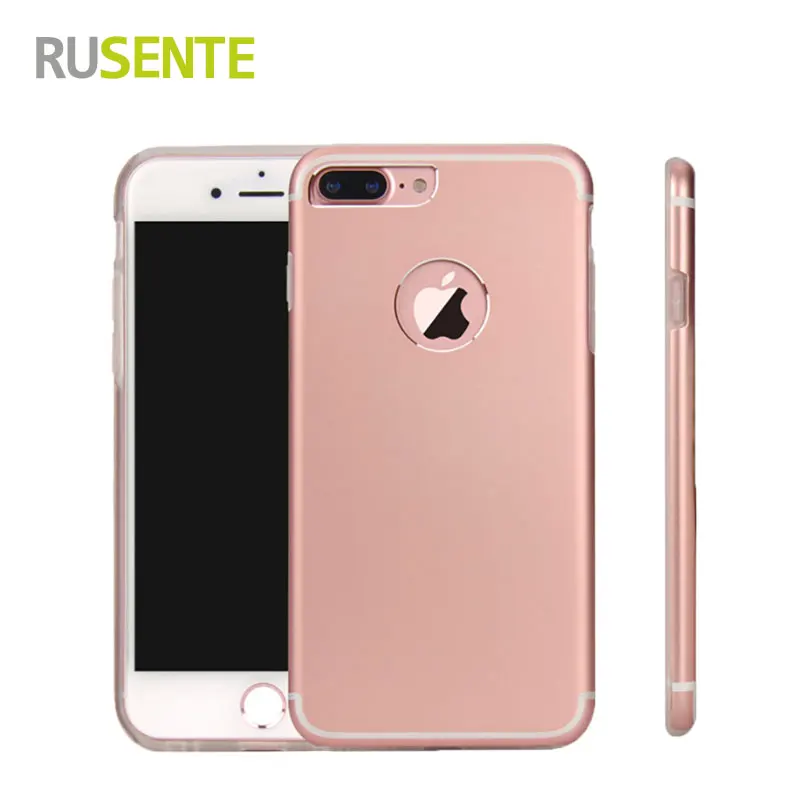 New Design Metal aluminum alloy with TPU lining back cover 2 in 1 phone font b