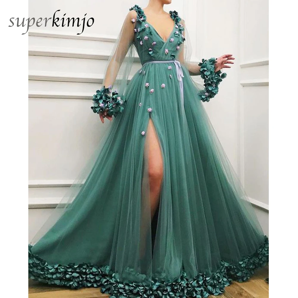 Green Prom Dresses Sweetheart Neckline Embroidery Flowers A Line Short Sleeve Arabic Evening Dresses Gowns
Green Prom Dresses Sweetheart Neckline Embroidery Flowers A Line Short Sleeve Arabic Evening Dresses Gowns