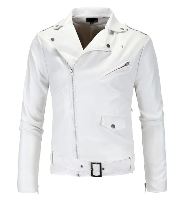 2019 Men's Biker Slim Men's Leather Jacket with Standing-collar Cut Diagonal Zipper for Men's Leather Jacket
2019 Men's Biker Slim Men's Leather Jacket with Standing-collar Cut Diagonal Zipper for Men's Leather Jacket