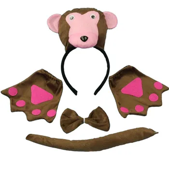 Children Adults Animal 3D Monkey Headband Bow Tie Tail Paws Cosplay 5pcs Set Costume Props Party Decor Christmas Halloween
Children Adults Animal 3D Monkey Headband Bow Tie Tail Paws Cosplay 5pcs Set Costume Props Party Decor Christmas Halloween