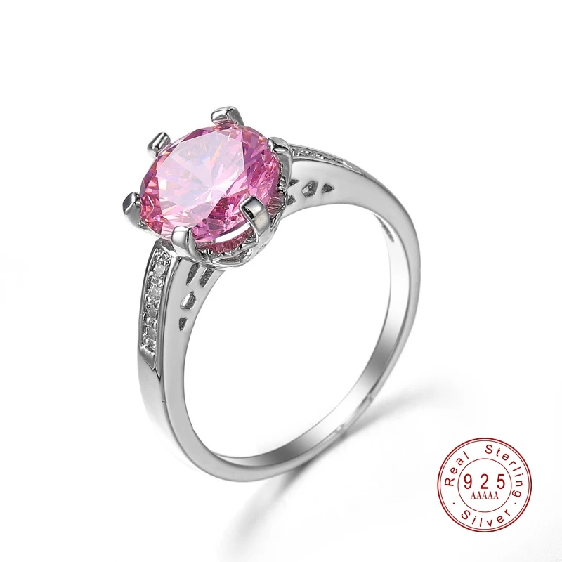 Pretty Fashion Classic Cut Tourmaline Pink Cubic Zirconia Jewelry White Gold Color Ring For Women Wedding Party Bague Bijoux
Pretty Fashion Classic Cut Tourmaline Pink Cubic Zirconia Jewelry White Gold Color Ring For Women Wedding Party Bague Bijoux