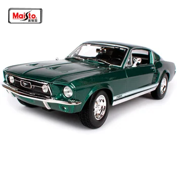Maisto 1:18 1967 Ford Mustang GTA Fastback Muscle Car model Diecast Model Car Toy New In Box Free Shipping 31166