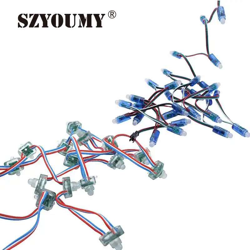 SZYOUMY 12mm Digital Led 2811 WS2811 Pixel Module DC 5V 12V Full Color Round / Square Waterproof IP68 Letter String Light 1000PC 
SZYOUMY 12mm Digital Led 2811 WS2811 Pixel Module DC 5V 12V Full Color Round / Square Waterproof IP68 Letter String Light 1000PC
