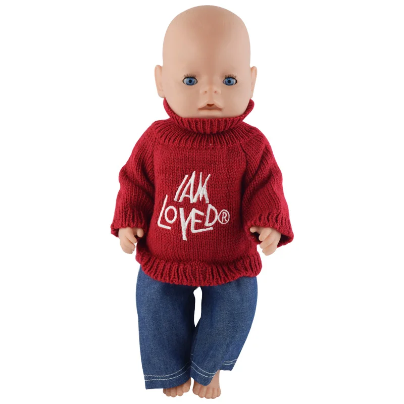 Red sweater set ,Doll Clothes Wear fit 43cm Baby Doll Clothes and Accessories, Children best Birthday Gift
Red sweater set ,Doll Clothes Wear fit 43cm Baby Doll Clothes and Accessories, Children best Birthday Gift