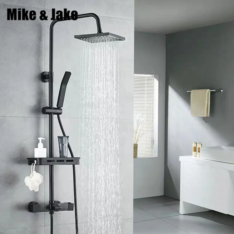 Luxury black thermostatic shower set shower faucet hot and cold black Shower faucet Bathtub thermostatic shower mixer MJ989
Luxury black thermostatic shower set shower faucet hot and cold black Shower faucet Bathtub thermostatic shower mixer MJ989
