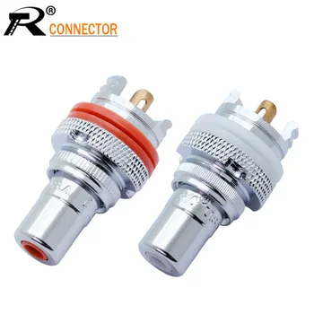 4pcs/2pairs Silver plated RCA Jack Terminals pom insulation High-end RCA Socket Adapter AV Terminal Phono Connector
4pcs/2pairs Silver plated RCA Jack Terminals pom insulation High-end RCA Socket Adapter AV Terminal Phono Connector