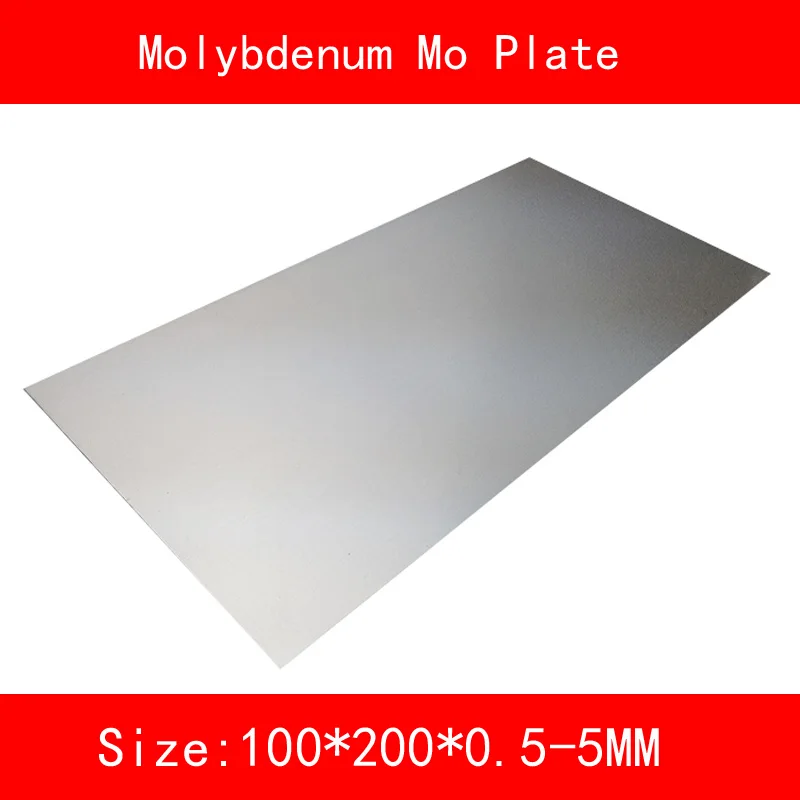 Molybdenum plate size 100*200mm thickness 0.5-5mm metal Mo Sheet for Lab DIY Industrial
Molybdenum plate size 100*200mm thickness 0.5-5mm metal Mo Sheet for Lab DIY Industrial