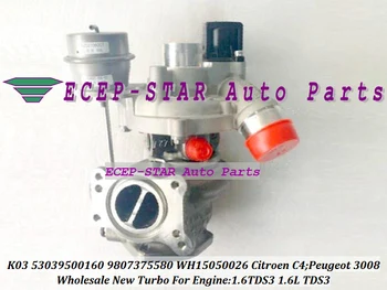 K03 160 53039500160 5303-950-0160 9807375580 WH15050026 Turbo Turbocharger For Peugeot 3008 For Citroen C4 1.6L TDS3 1.6TDS3
K03 160 53039500160 5303-950-0160 9807375580 WH15050026 Turbo Turbocharger For Peugeot 3008 For Citroen C4 1.6L TDS3 1.6TDS3