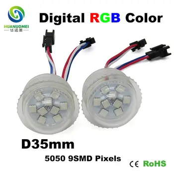 DC 12V UCS1903 35mm 9LEDs waterproof smart pixel rgb led module digital bulb lamp full color amusement park ride light sign
DC 12V UCS1903 35mm 9LEDs waterproof smart pixel rgb led module digital bulb lamp full color amusement park ride light sign