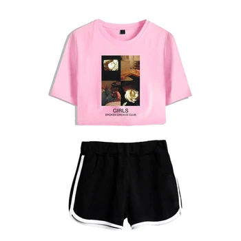 Broken Dreams Club Two piece sets Personality Cloth Casual Sexy Girls Short Sleeve women Fashion Summer Clothes
Broken Dreams Club Two piece sets Personality Cloth Casual Sexy Girls Short Sleeve women Fashion Summer Clothes