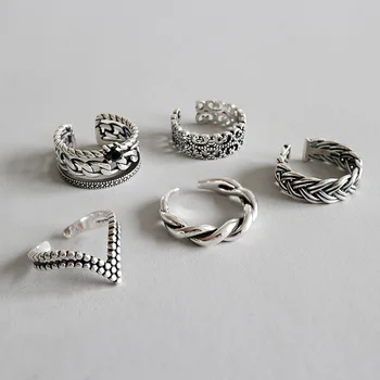 925 sterling silver zircon woven twist rings silver vintage do old fashion wid open rings for women vintage jewelry for charms
925 sterling silver zircon woven twist rings silver vintage do old fashion wid open rings for women vintage jewelry for charms
