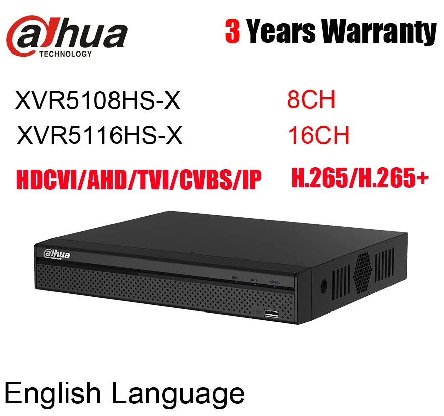 Dahua XVR5108HS-X XVR5116HS-X 8CH 16CH Penta-brid 1080P Compact 1U Digital Video Recorder replace XVR5108HS XVR5116HS XVR logo
Dahua XVR5108HS-X XVR5116HS-X 8CH 16CH Penta-brid 1080P Compact 1U Digital Video Recorder replace XVR5108HS XVR5116HS XVR logo