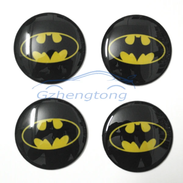 Image 65mm R custom car stickers batman car decals wheel center sticker 4pcs free shipping