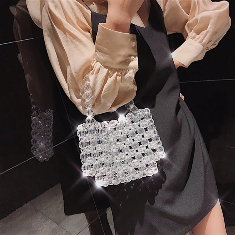 Pearls Beading Bags For Women Handbag Fashion Handmade Crystal Shoudler Crossbody bag Vintage Evening Party Bag Luxury Tote 2019
Pearls Beading Bags For Women Handbag Fashion Handmade Crystal Shoudler Crossbody bag Vintage Evening Party Bag Luxury Tote 2019