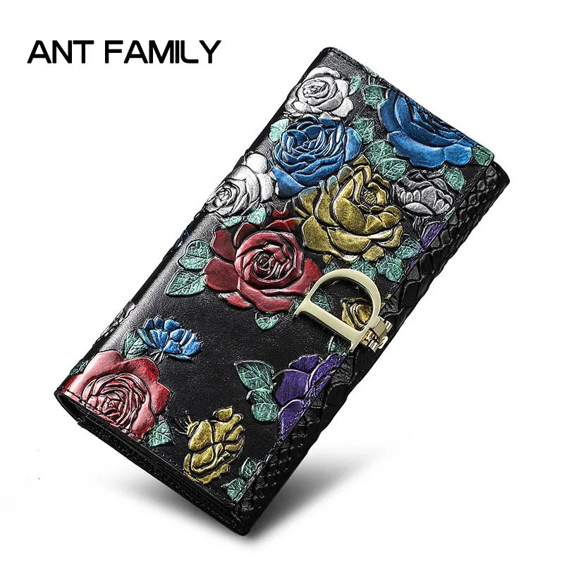 Ladies Genuine Leather Wallet Women Fashion Rose Flower Wallets Luxury Brand Coin Purse Female Clutch 3 Fold Cowhide Long Wallet
Ladies Genuine Leather Wallet Women Fashion Rose Flower Wallets Luxury Brand Coin Purse Female Clutch 3 Fold Cowhide Long Wallet