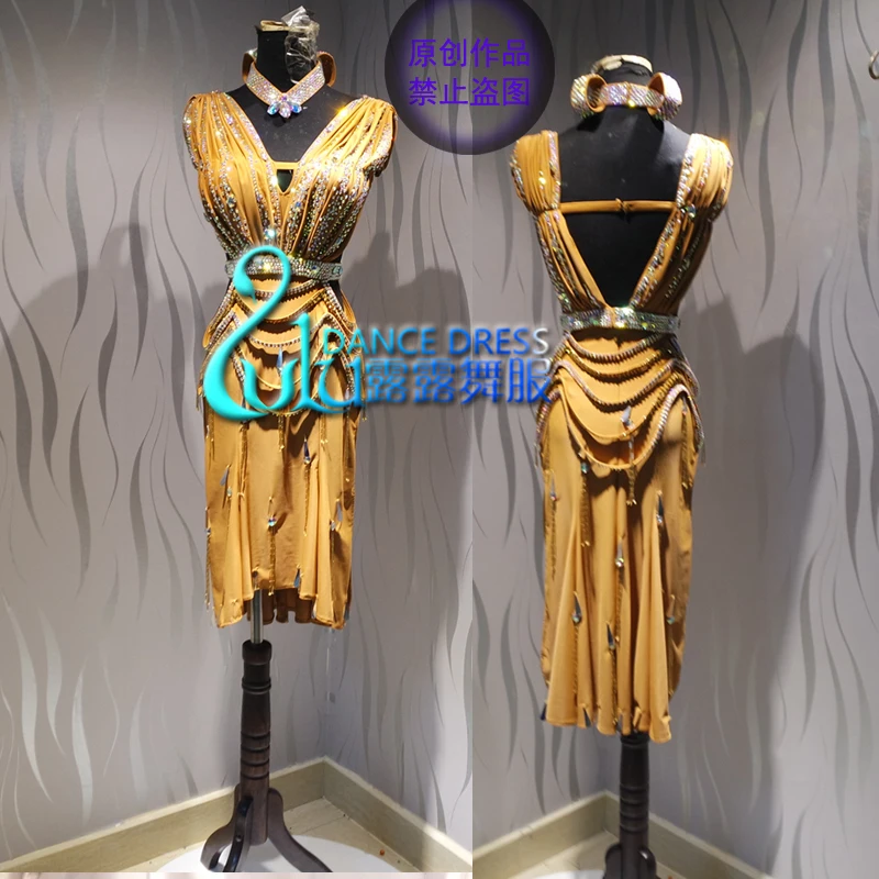 LatinBallroom Dance Dress Latin dance dress latin dance dress Ballroom Latin Dance Competition Dress Sapphire AB Stones
LatinBallroom Dance Dress Latin dance dress latin dance dress Ballroom Latin Dance Competition Dress Sapphire AB Stones
