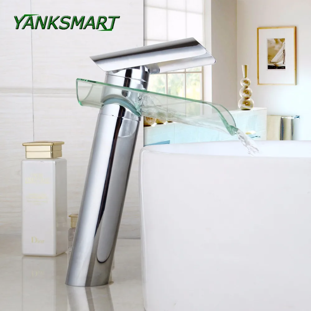 YANKSMART Bathroom/Kitchen Basin Sink Faucet Mixer Bathroom Washbasin Faucets Single Hole Glass Tap Deck Mounted Taps
YANKSMART Bathroom/Kitchen Basin Sink Faucet Mixer Bathroom Washbasin Faucets Single Hole Glass Tap Deck Mounted Taps