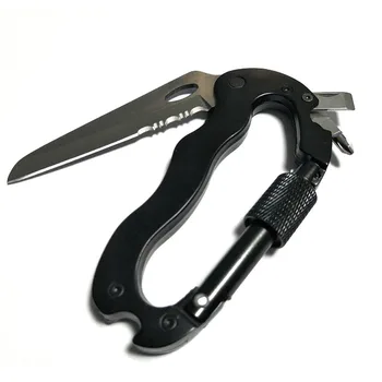 Carabiner with knife Outdoor to hex Come Screwdriver Opener the pivot Bottle Knife Multifunction Black Adjust Buckle Lock Tools
Carabiner with knife Outdoor to hex Come Screwdriver Opener the pivot Bottle Knife Multifunction Black Adjust Buckle Lock Tools