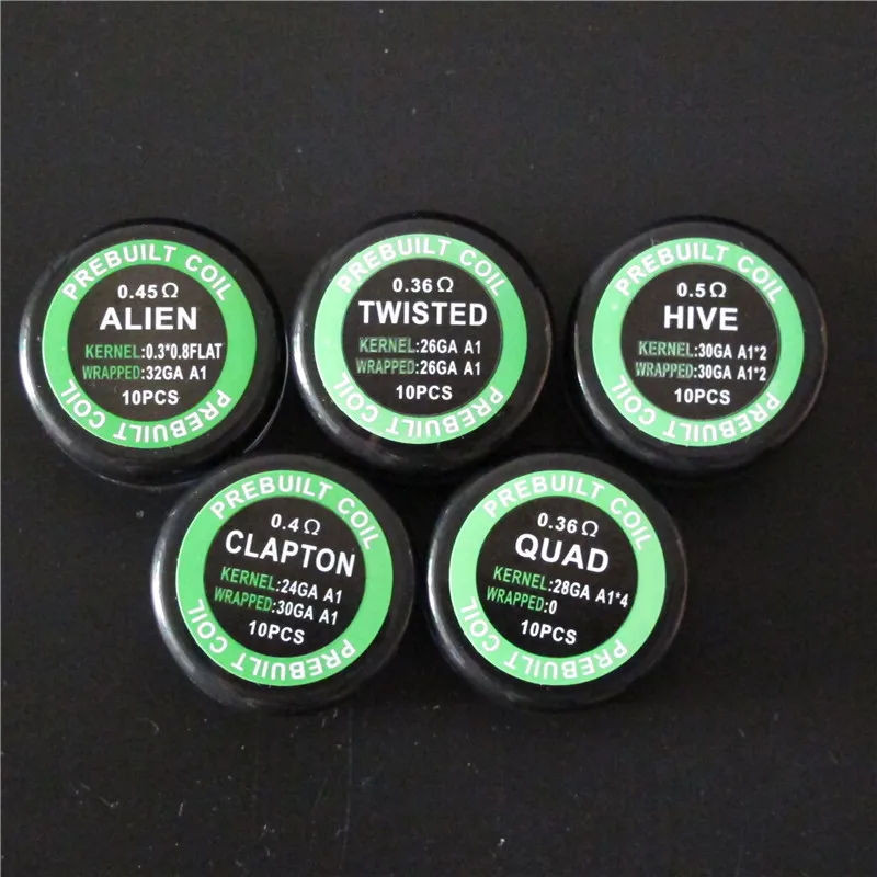 Flat twisted wire Fused clapton coils Hive premade wrap wires Alien Mix twisted Quad Tiger Heating Resistance rda coil
Flat twisted wire Fused clapton coils Hive premade wrap wires Alien Mix twisted Quad Tiger Heating Resistance rda coil