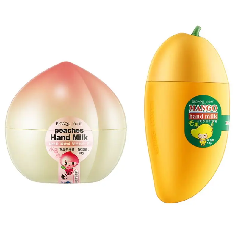30g/50g Peach & Mango Milk Hand Cream Moisturizing Nourish Anti-chapping Hand Care Lotions Hand creme Skin Defender
30g/50g Peach & Mango Milk Hand Cream Moisturizing Nourish Anti-chapping Hand Care Lotions Hand creme Skin Defender