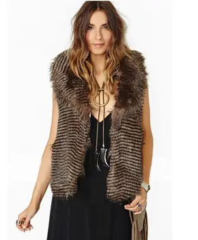 2017 new fashion temperament fur tan striped sleeveless torsion collar imitation fur vest beautiful
2017 new fashion temperament fur tan striped sleeveless torsion collar imitation fur vest beautiful