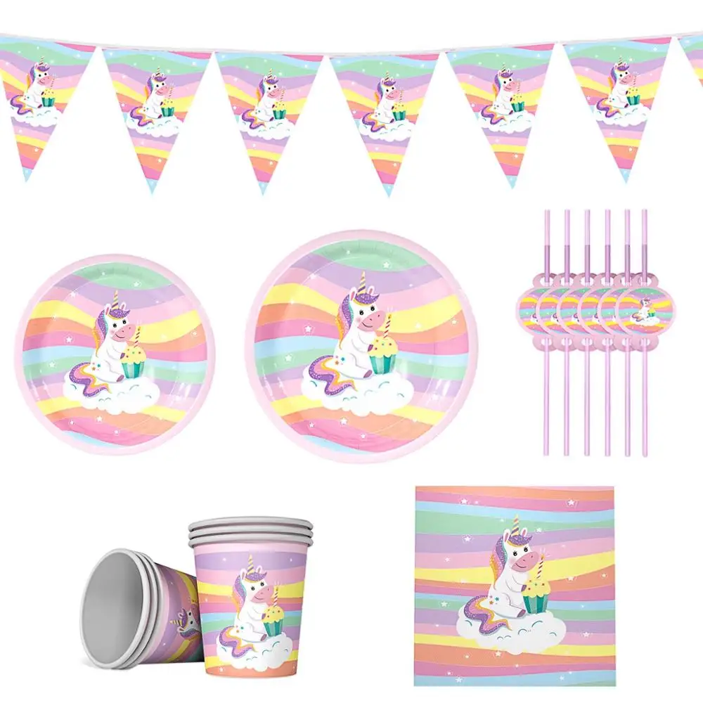 Disposable Party Tableware Unicorn Cup Straw Tablecloth Disposable Plates Towel Unicorn Party Supplies Birthday Party Decoration
Disposable Party Tableware Unicorn Cup Straw Tablecloth Disposable Plates Towel Unicorn Party Supplies Birthday Party Decoration