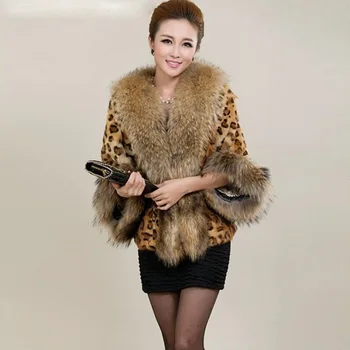 2018 New Fashion Ladies Leopard Print Big Braids Fur Collar Whole Leather Imitation Rabbit Fur Shawl Short Fur coat Size S-6XL
2018 New Fashion Ladies Leopard Print Big Braids Fur Collar Whole Leather Imitation Rabbit Fur Shawl Short Fur coat Size S-6XL