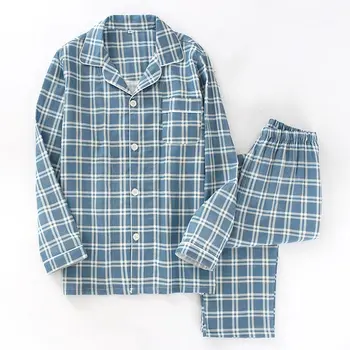 2020 Spring Autmn Plus size Pijamas Men Casual Pajama sets Male 100% cotton Sleepwear suit Men's Turn-down collar shirt & Pants
2020 Spring Autmn Plus size Pijamas Men Casual Pajama sets Male 100% cotton Sleepwear suit Men's Turn-down collar shirt & Pants