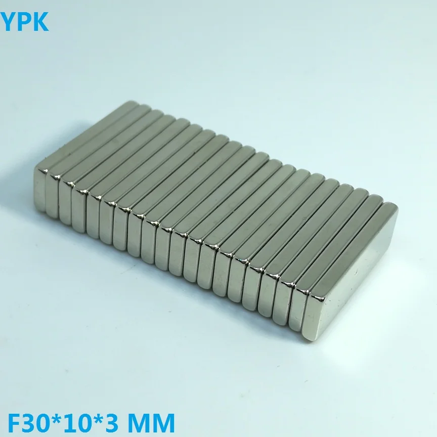 20pcs N35 Rectangular magnet f 30mm x 10mm x 3mm Super Strong Neodymium magnet 30*10*3 mm NdFeB magnet 30x10x3