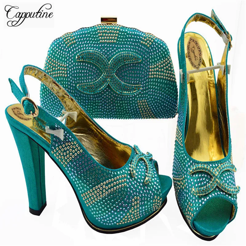 Capputine Italian Summer Rhinestone Shoes And Bag Set For Party High Quality African Wedding Pumps Shoes And Bag Set JZS-03
Capputine Italian Summer Rhinestone Shoes And Bag Set For Party High Quality African Wedding Pumps Shoes And Bag Set JZS-03
