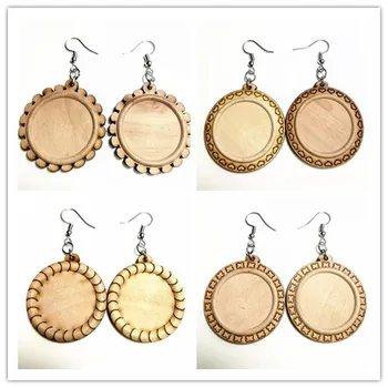 Jiangzimei 24pcs wood cabochon settings 25mm 18*25mm inner size blank cameo Earrings base trays for Earrings making
Jiangzimei 24pcs wood cabochon settings 25mm 18*25mm inner size blank cameo Earrings base trays for Earrings making
