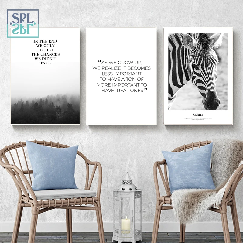 SPLSPL Unframed Nordic Forest Landscape Wall Picture Zebra Animals Canvas Art Print Painting Decor for Living Room
SPLSPL Unframed Nordic Forest Landscape Wall Picture Zebra Animals Canvas Art Print Painting Decor for Living Room