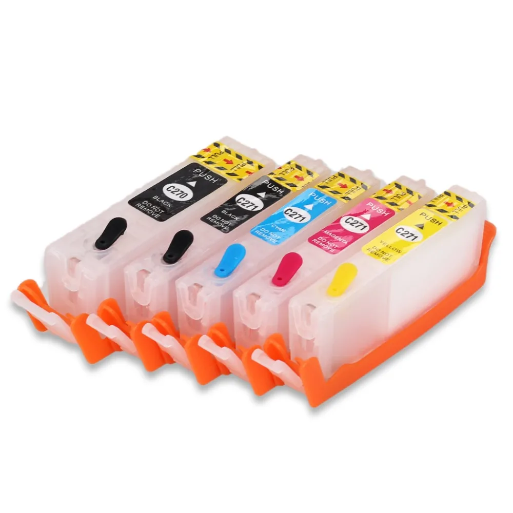 5 Sets PGI-270 CLI-271 Empty Refillable Ink Cartridge For Canon PIXMA MG5720 MG5721 MG5722 MG6820 MG6821 MG6822 Printer
5 Sets PGI-270 CLI-271 Empty Refillable Ink Cartridge For Canon PIXMA MG5720 MG5721 MG5722 MG6820 MG6821 MG6822 Printer