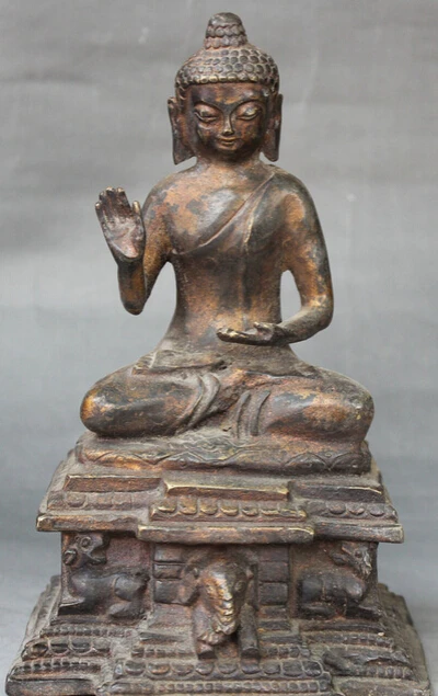 9" Tibet Buddhism Bronze Shakyamuni Amitabha Buddha Seat Elephant Head Statue S0706 Discount 35%
9" Tibet Buddhism Bronze Shakyamuni Amitabha Buddha Seat Elephant Head Statue S0706 Discount 35%