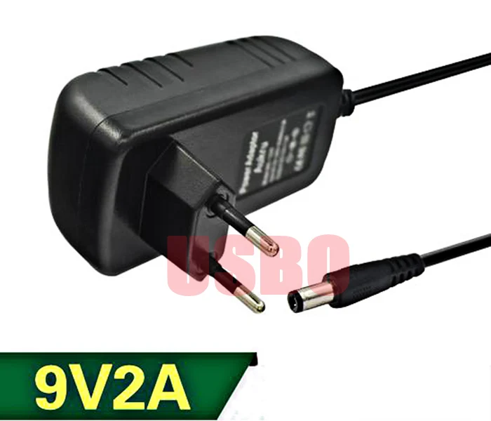 European Standard DC Charger 5.5*2.5mm 5.5*2.1mm Rod Sound Box Power Adapter Power Supply Black 67.5*90*45mm 9V 2A 
European Standard DC Charger 5.5*2.5mm 5.5*2.1mm Rod Sound Box Power Adapter Power Supply Black 67.5*90*45mm 9V 2A