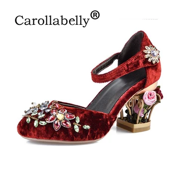 Carollabelly 2017New Arrival Hand Made Vintage Brand Shoes Luxury Big Size Flower Rhinestone High Heel Women Pump Wedding Shoe
Carollabelly 2017New Arrival Hand Made Vintage Brand Shoes Luxury Big Size Flower Rhinestone High Heel Women Pump Wedding Shoe