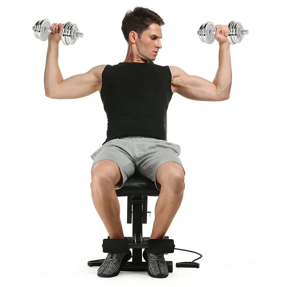 Image Ancheer Multifunction Supine Dumbbell Bench Fitness Chair Foldable Adjustable Sit Up Abdominal Bench Ab Exercise Bench
