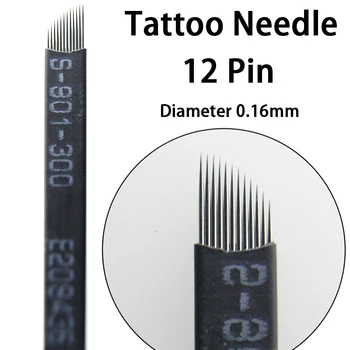100pcs 0.16mm 12 Pins Black Tebori Flex Microblading Tattoo Needles for Permanent Eyebrow Lip Make up Embroidery Manual Needles
100pcs 0.16mm 12 Pins Black Tebori Flex Microblading Tattoo Needles for Permanent Eyebrow Lip Make up Embroidery Manual Needles